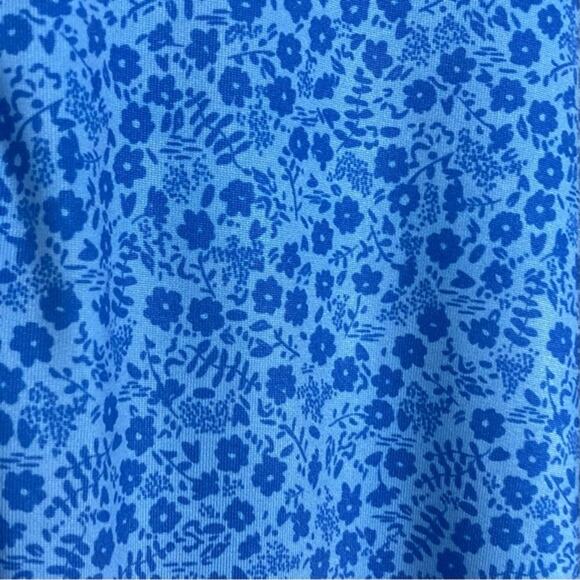 NWOT FLAG&ANTHEM MADEFLEX Polo Shirt 3XL Blue Floral Short-Sleeve Stretch “MVP” - Picture 4 of 4